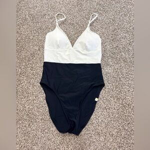 Summersalt Black and Cream One-Piece Swimsuit